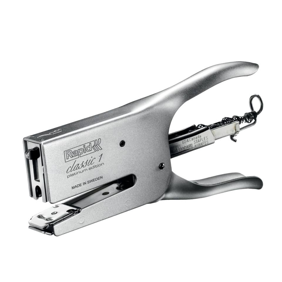 Cucitrice a pinza Rapid K1 Classic 50 fogli - Platinum Edition platino satinato - 5000250