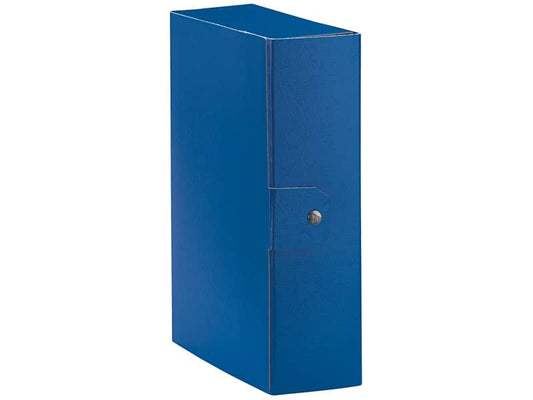 Cartelle portaprogetti Esselte C30 EUROBOX dorso 10 cm presspan biverniciato blu - 390330050