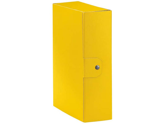 Cartelle portaprogetti Esselte C30 EUROBOX dorso 10 cm presspan biverniciato giallo - 390330090