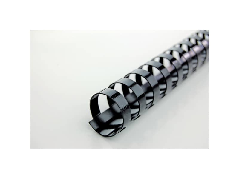 Dorsi plastici a 21 anelli GBC CombBind 45 mm A4 nero - fino a 400 fogli conf da 50 dorsi - 4028186