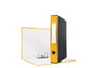 Registratore con custodia Esselte G54 Eurofile protocollo dorso 5 cm cartone rivestito in PP giallo - 390754090