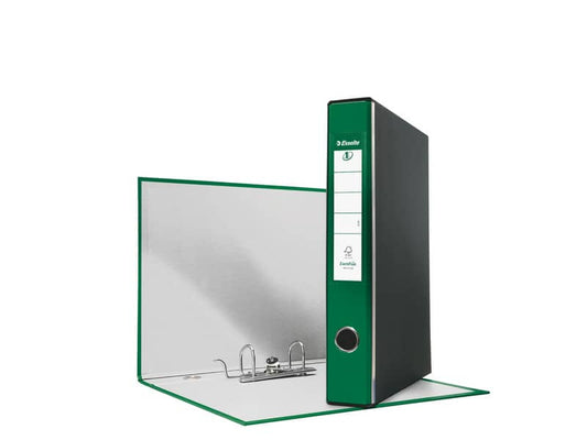 Registratore con custodia Esselte G54 Eurofile protocollo dorso 5 cm cartone rivestito in PP verde - 390754180