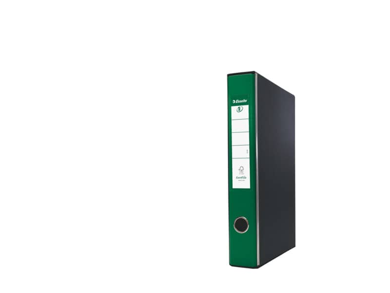 Registratore con custodia Esselte G54 Eurofile protocollo dorso 5 cm cartone rivestito in PP verde - 390754180