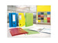 Registratore con custodia Esselte G55 Eurofile protocollo dorso 8 cm cartone rivestito in PP blu vivida - 390755910