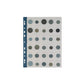 Buste trasp. a foratura universale Favorit porta monete top formato tasca 4x4,5 cm conf. da 10 - 100500067