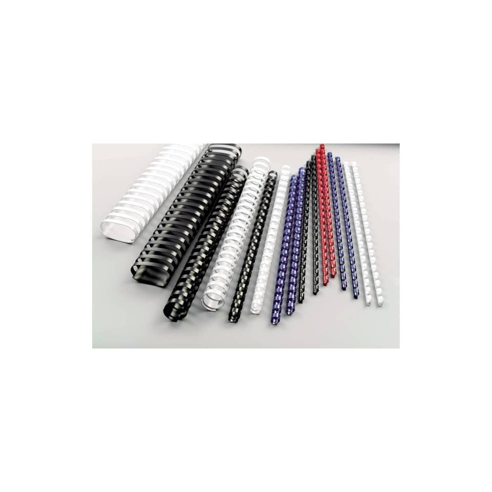 Dorsi plastici a 21 anelli GBC CombBind 19 mm A4 nero - fino a 165 fogli conf da 100 dorsi - 4028601