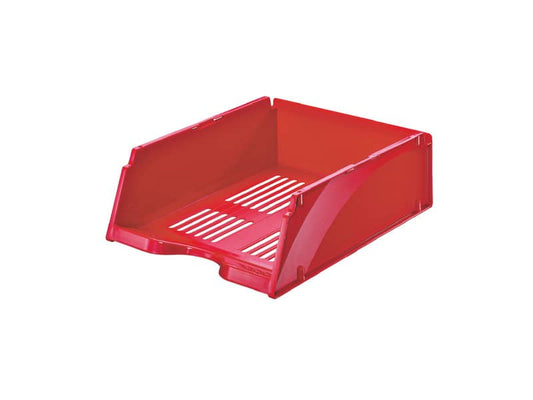 Vaschette portacorrispondenza Esselte TRANSIT JUMBO polistirene rosso 26,8x33,8x11,5 cm - 15618