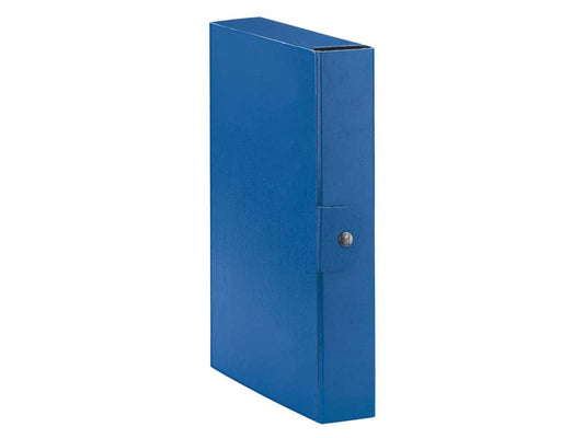Cartelle portaprogetti Esselte C26 EUROBOX dorso 6 cm presspan biverniciato blu  - 390326050
