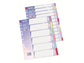 Divisori in cartoncino King Mec Manilla A4 12 tasti assortiti 26000