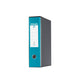 Registratore con custodia Esselte G55 Eurofile protocollo dorso 8 cm cartone rivestito in PP turchese - 390755800