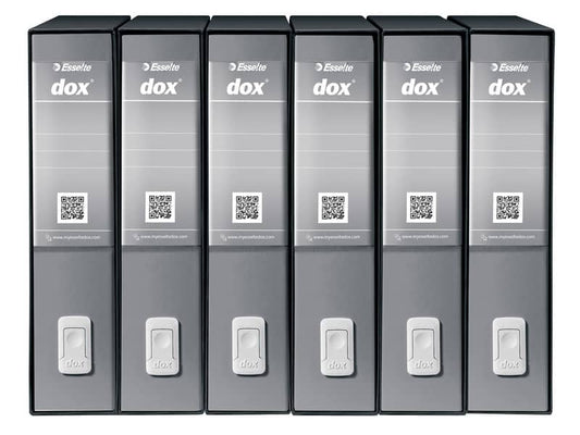 Registratore a leva DOX2 Protocollo S. Francisco 28,5x35 cm - dorso 8 cm grigio - D15207