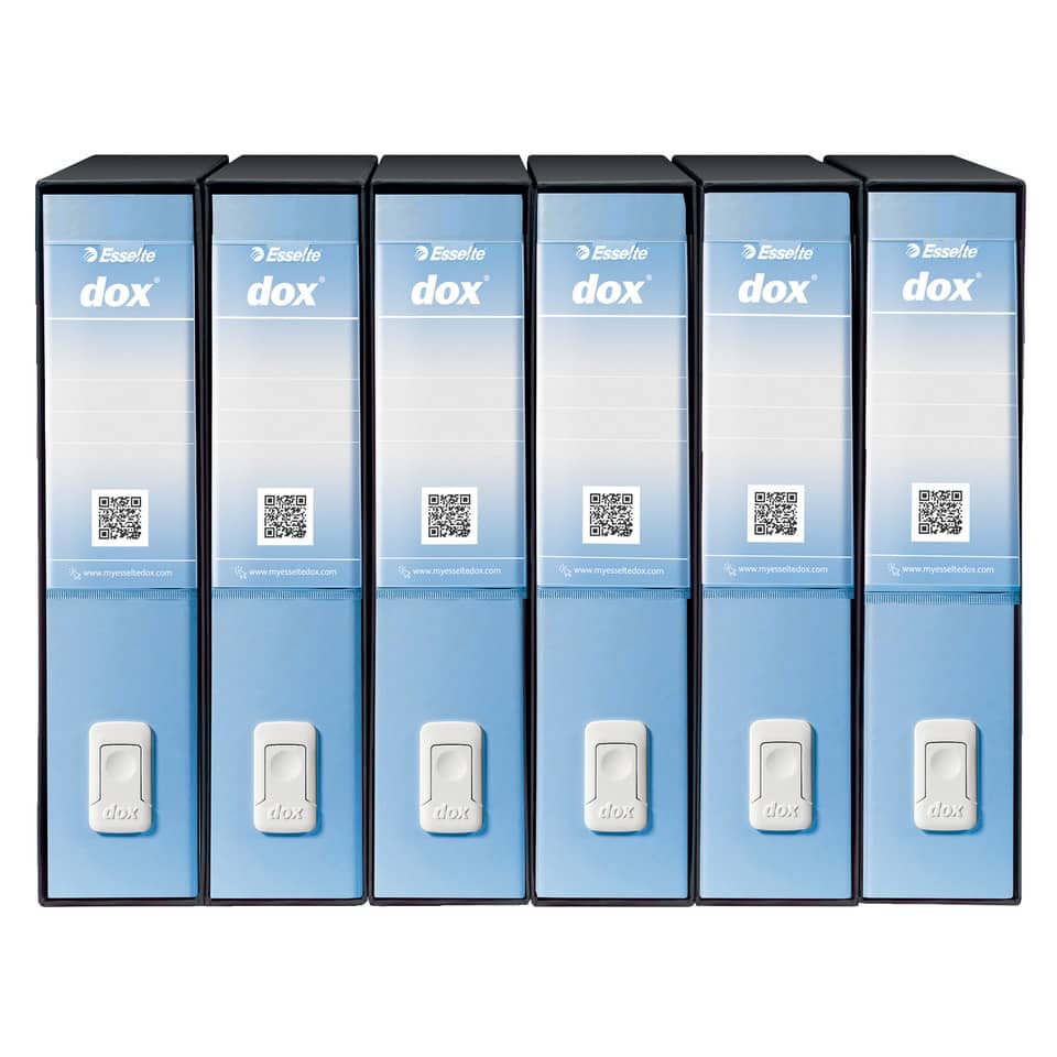 Registratore a leva DOX2 Protocollo S. Francisco 28,5x35 cm - dorso 8 cm azzurro - D15216