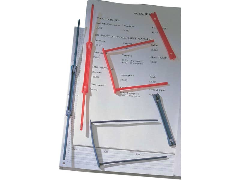 Fermagli King Mec Data Clip - dorso 7,7 cm blu conf. da 100 - 000965E