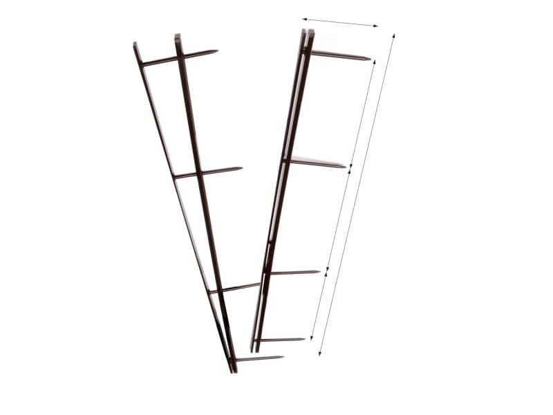Pettini per rilegatura GBC VeloBind con 4 denti 45 mm a4 nero conf da 25 pettini - A9741635