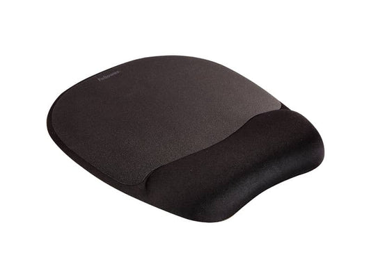 Tappetino mouse con poggiapolsi FELLOWES Memory nero 27,6x23,2x3,2 cm- 9176501