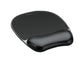 Tappetino mouse con poggiapolsi FELLOWES Crystal™ Gel nero 20,2 x 23,5 x 2,5 cm - 9112101