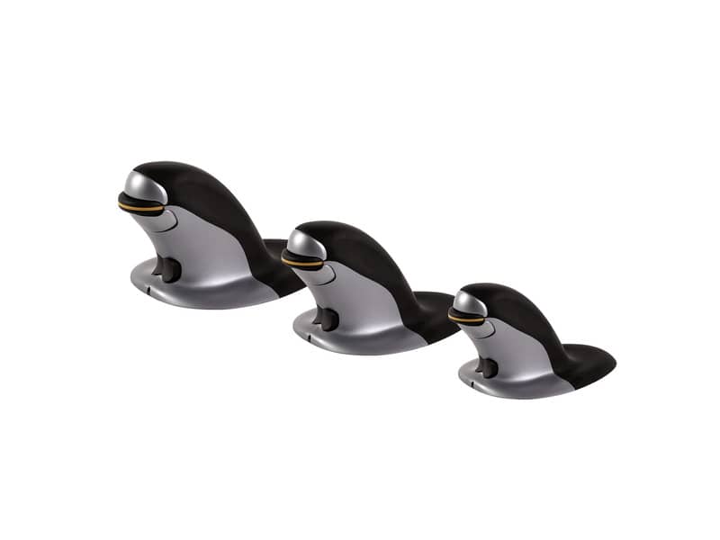 Mouse verticale FELLOWES Penguin® Wireless nero/argento piccolo 9894901