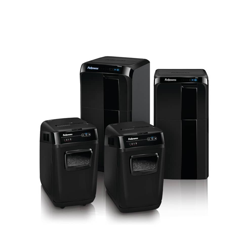 Distruggidocumenti uso moderati FELLOWES AutoMax™ 550C - P-4 - 83 L - taglio a frammenti 4x38mm - nero - 4963101