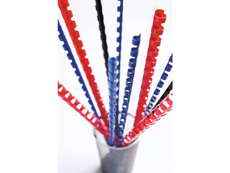 Dorsi plastici FELLOWES nero ad anello tondo 10 mm -  41-55 fogli conf.100 - 5346108