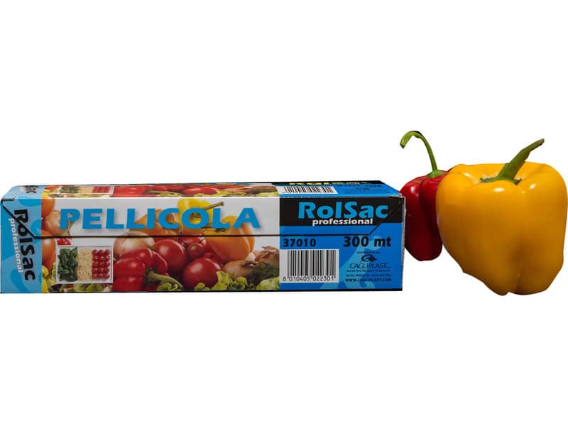 Rotolo pellicola per alimenti Rolsac Professional 300 m h 29 cm neutro trasparente - 37010