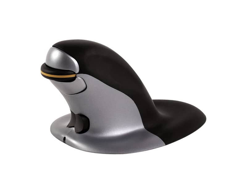 Mouse verticale FELLOWES Penguin® Wireless nero/argento grande 9894501