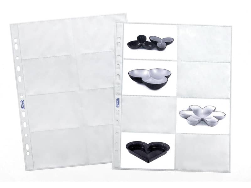 Buste a foratura universale Favorit porta foto buccia d'arancia superior 10x15 cm (x8 tasche) conf.10 - 100460147