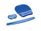 Supporto FELLOWES poggiapolsi Flex Crystal™ Gel 2,54x12,38x8,73 cm blu 91177-72