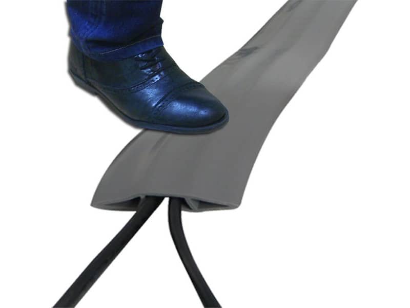 Raccogli cavi piatto in gomma Viso 3000x66x15 grigio CPB653