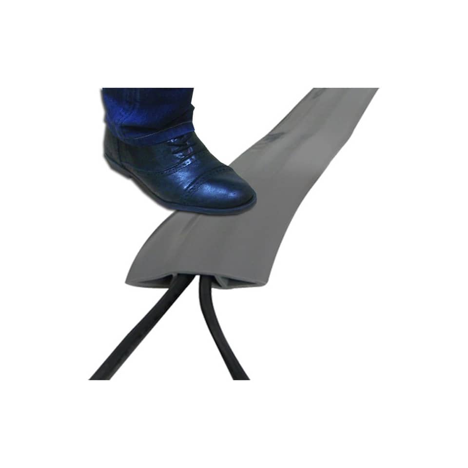 Raccogli cavi piatto in gomma Viso 3000x66x15 grigio CPB653