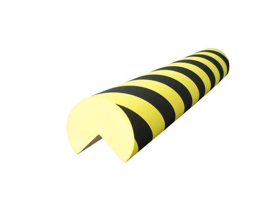 Protezione segnaletica in gomma Viso 100 cm x Ø 10 cm nero/giallo PU10025