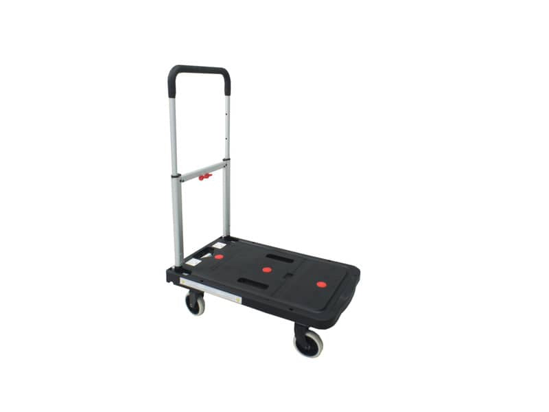 Carrello pieghevole Viso 68x41x92 cm nero - portata 130 kg - alluminio e plastica - RMP600