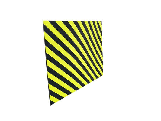 Protezione segnaletica in gomma Viso 100x150 cm nero/giallo PU1502NJ