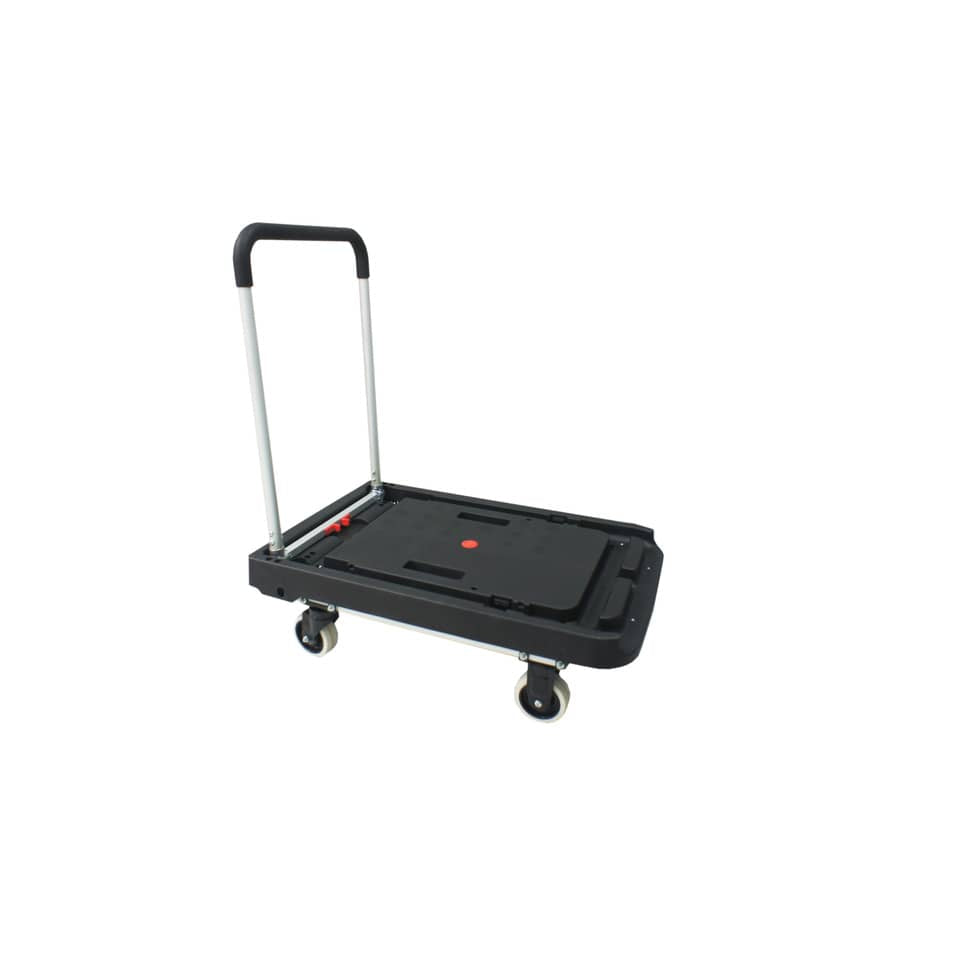 Carrello pieghevole Viso 80x52x87 cm nero - portata 200 kg - alluminio e plastica - RMP900
