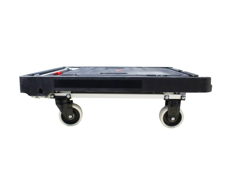 Carrello pieghevole Viso 80x52x87 cm nero - portata 200 kg - alluminio e plastica - RMP900