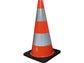 Coni stradali con base in gomma Viso h. 70 cm - arancio RC705