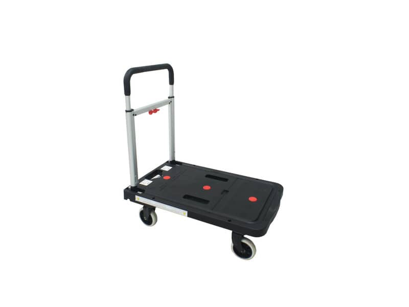 Carrello pieghevole Viso 68x41x92 cm nero - portata 130 kg - alluminio e plastica - RMP600