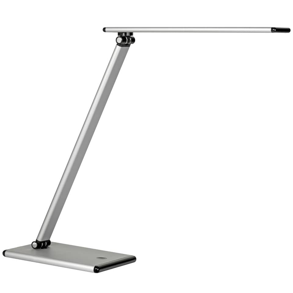 Lampada da tavolo a led UNILUX Terra grigio metallizzato con dimmer 400077409