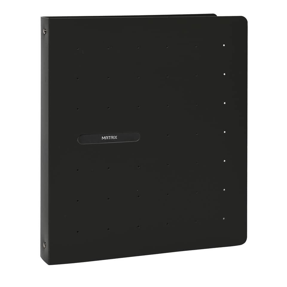 Raccoglitore FAVORIT Matrix 22x30 cm 4 anelli tondi Ø 30 mm nero 400113811