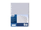 Divisore alfabetico Favorit 20 tacche A-Z 23x30,5 cm grigio 400006685