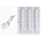 Buste a foratura universale Favorit porta scontrini buccia d'arancia linear 7x30 cm (x6 tasche) conf.10 - 100460079
