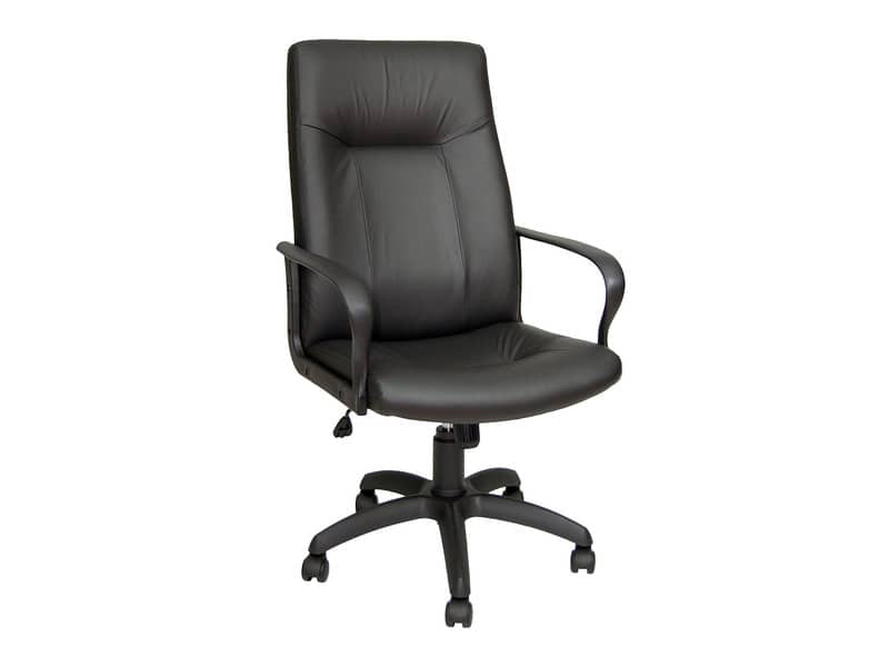 Poltrona direzionale girevole Unisit Eridanus ERP Eco Smart schienale alto - rivestimento pelle nero - ERP/PN