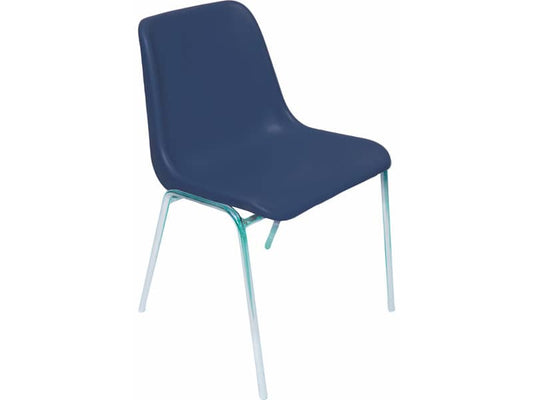 Sedia visitatore Unisit Esse ESC 4 gambe acciaio cromato - schienale fisso blu Conf. 5 pezzi - ESC/5/BL