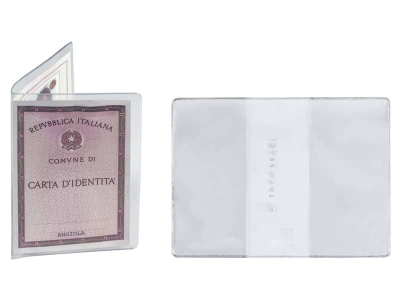 Custodia porta carta d'identità FAVORIT 16x11,5 cm trasparente conf. da 50 - 100500073