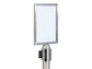 Display informativo Securit® in acciaio avvitabile su colonna Classic A4 cromato 31x22x2 cm - RS-SIGN-A4-PS