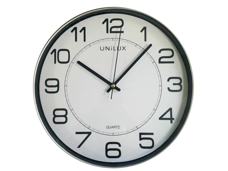 Orologio da parete magnetico al quarzo UNILUX Magnet Ø 30,5 cm grigio metallizzato - 400094406