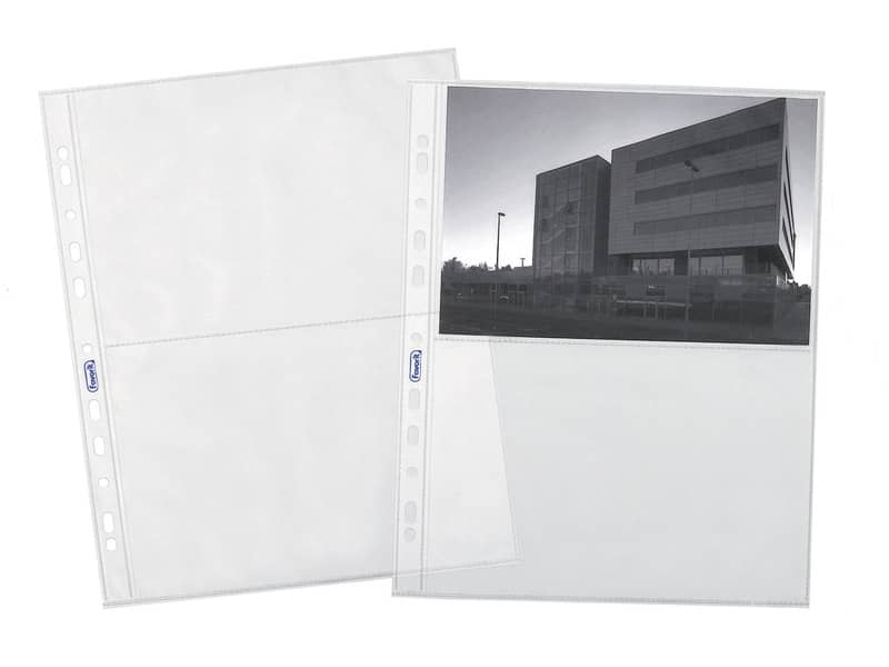 Buste trasp. a foratura universale FAVORIT portafoto liscia top 10x15 cm (x4 tasche)  Conf. 10 pz - 100460150
