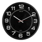 Orologio da parete al quarzo UNILUX Mega Ø 57,5 cm nero 400094568