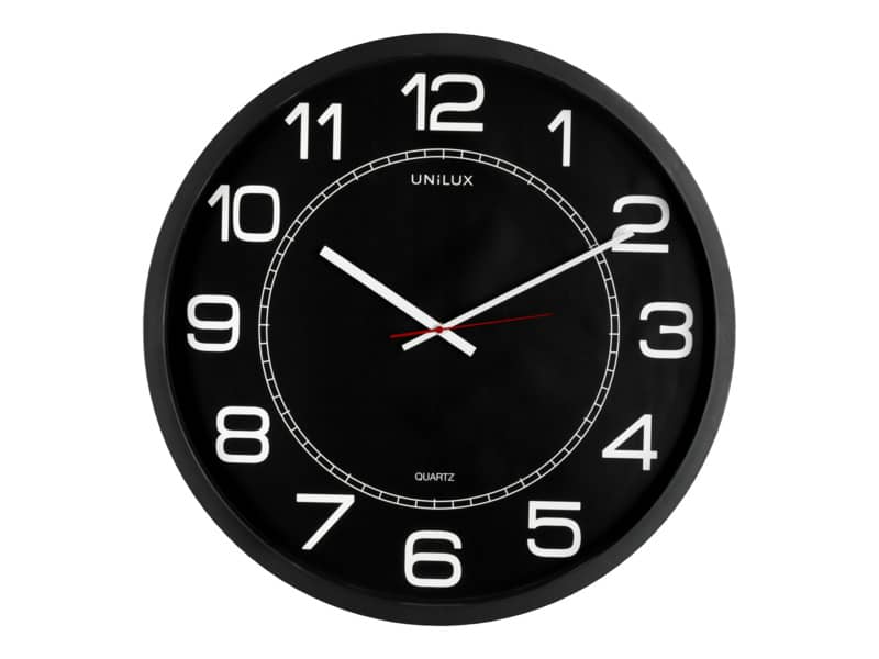 Orologio da parete al quarzo UNILUX Mega Ø 57,5 cm nero 400094568