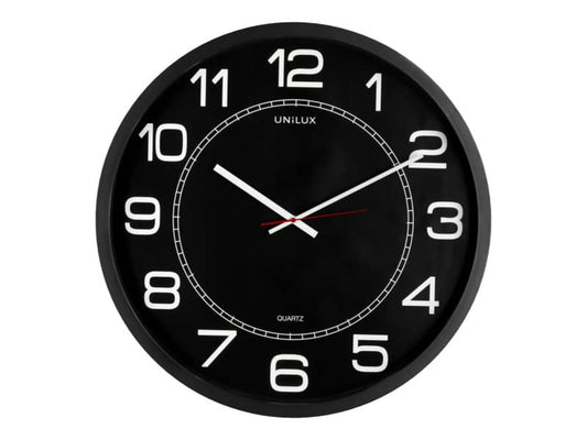 Orologio da parete al quarzo UNILUX Mega Ø 57,5 cm nero 400094568