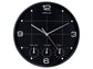 Orologio da parete al quarzo UNILUX On Time con 4 fusi orari Ø 30,5 cm nero 400094567